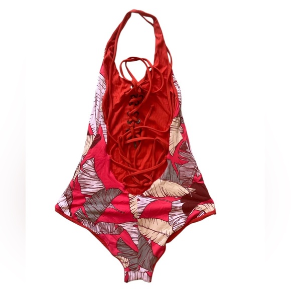 Maaji women’s reversible one piece Lace-Up halter Swimsuit - Picture 5 of 5